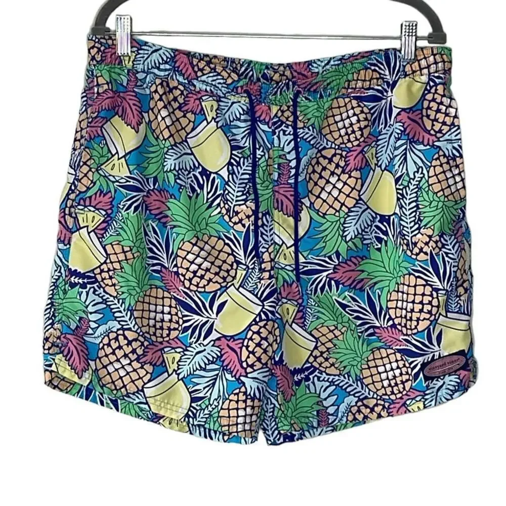 VINEYARD‎ VINES TROPICAL PRINT  MENS  SWIM TRUNKS   SIZE M